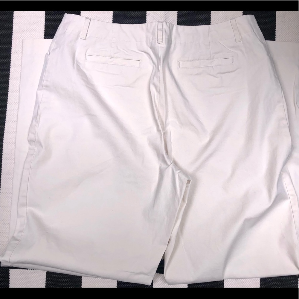 Comfy & stylish JJill full-leg khaki stretch pants - Picture 3 of 4